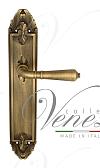 Дверная ручка Venezia на планке PL90 мод. Vignole (мат. бронза) проходная
