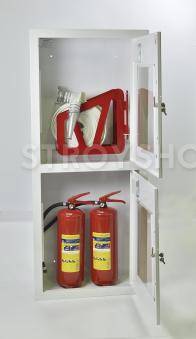 Шкаф пожарный Пульс ШПК-320ВОБ встраиваемый открытый белый