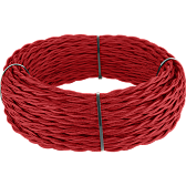 Ретро кабель витой 2х2,5 (красный) под заказ Ретро кабель витой 2х2,5 (красный)